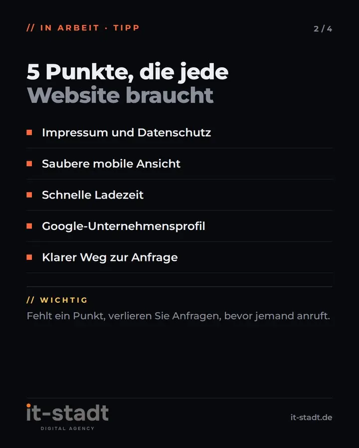 IT-Stadt Instagram: Checkliste: quadratische Marker