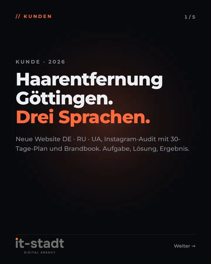 IT-Stadt Instagram: #KUNDEN: Kundencase