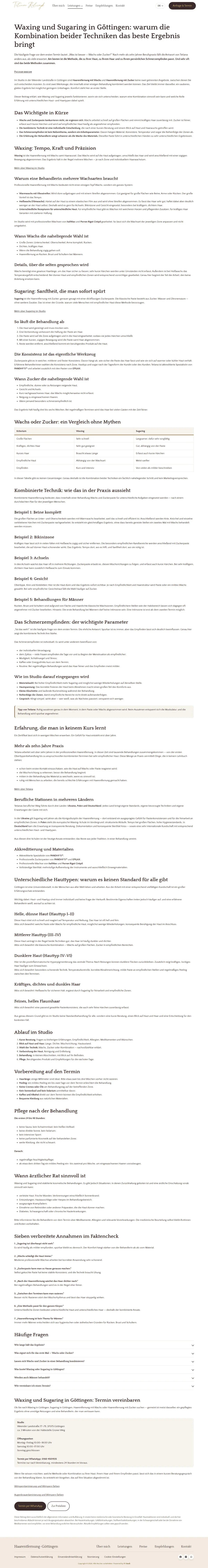 Haarentfernung Göttingen – Ratgeber Waxing & Sugaring