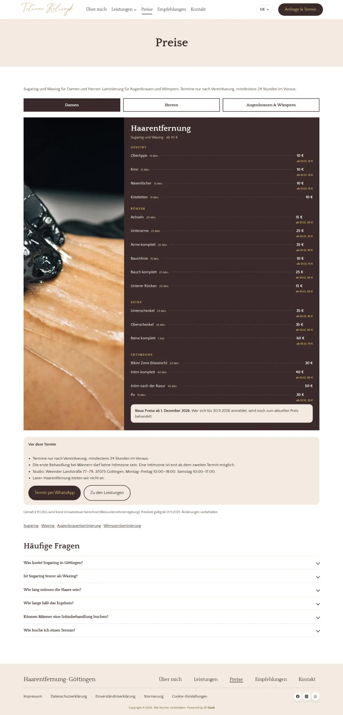 Haarentfernung Göttingen – Preise
