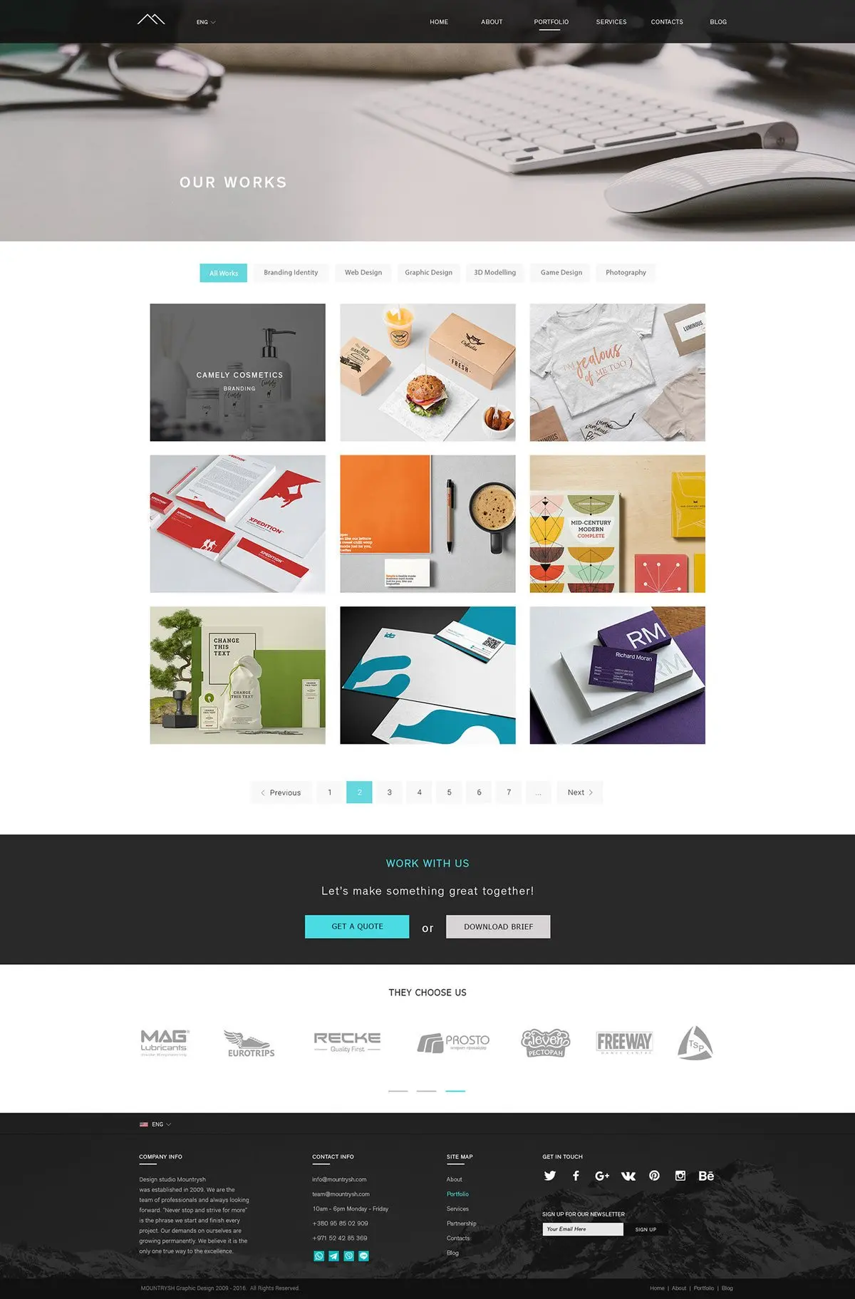 Portfolio-Website für ein Designstudio – Portfolio